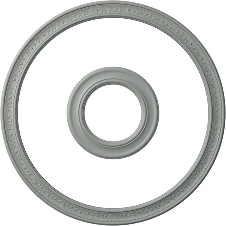 EKENA MILLWORK 51-in. OD x 43-in. ID Ceiling Ring with 20 7/8-in. OD Ceiling Medallion Holmdel Accent Kit CRM51MA20HO